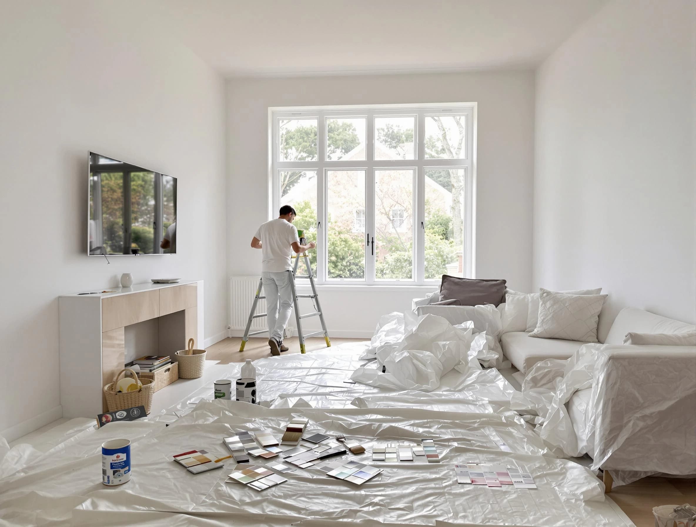 Wadsworth House Painters professional applying interior paint in Wadsworth, OH