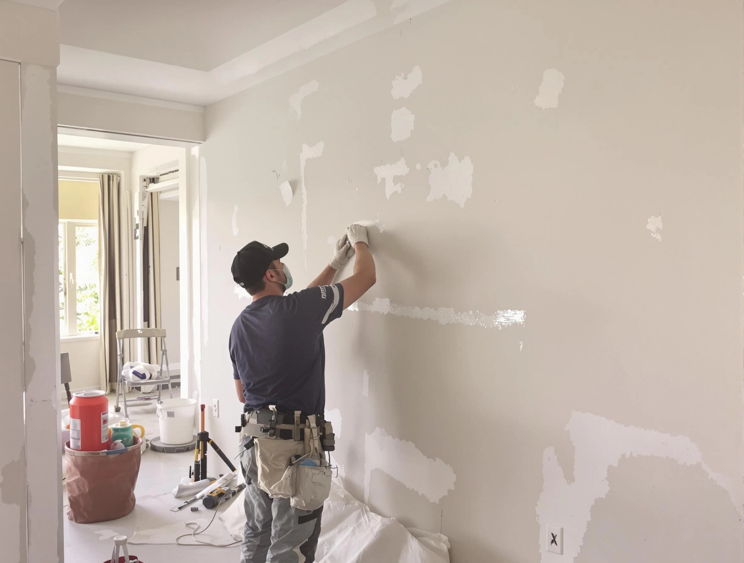 Taping and mudding service by Wadsworth House Painters in Wadsworth